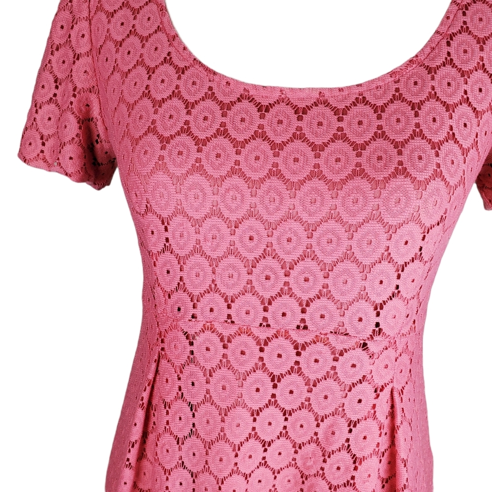 Rabbit Rabbit Rabbit Pink Circle Lace Dress size 6 - Picture 2 of 13